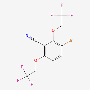 3-Bromo-2,6-bis(2,2,2-trifluoroethoxy)benzonitrile