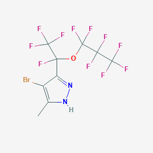 4-Bromo-5(3)-methyl-3(5)-perfluoro(1-propoxyethyl)pyrazole