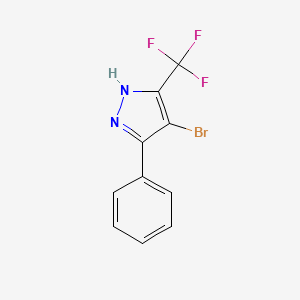 4-Bromo-5(3)-phenyl-3(5)-(trifluoromethyl)pyrazole