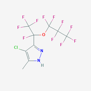 4-Chloro-5(3)-methyl-3(5)-perfluoro(1-propoxyethyl)pyrazole