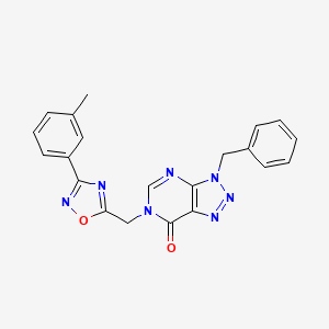 3-benzyl-6-{[3-(3-methylphenyl)-1,2,4-oxadiazol-5-yl]methyl}-3H,6H,7H ...