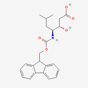 (3S,4S)-4-((((9H-Fluoren-9-yl)methoxy)carbonyl)amino)-3-hydroxy-6-methylheptanoic acid