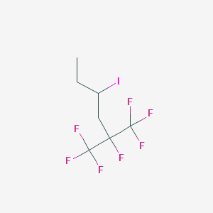 4-Iodo-1,1,1,2-tetrafluoro-2-(trifluoromethyl)hexane