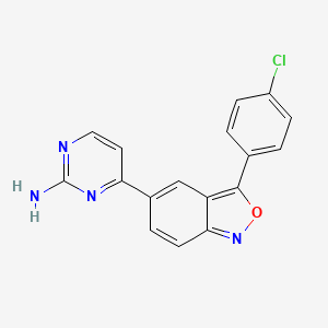 4-[3-(4-Chlorophenyl)-2,1-benzisoxazol-5-yl]-2-pyrimidinamine