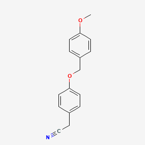 	4-[(4-Methoxyphenyl)methoxy]benzeneacetonitrile