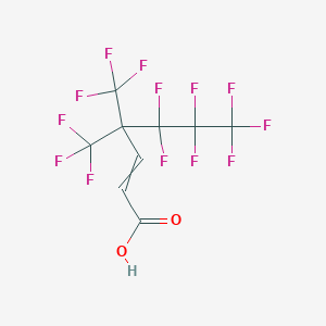 4,4-Bis(trifluoromethyl)-5,5,6,6,7,7,7-heptafluorohept-2-enoic acid