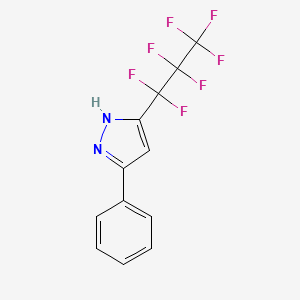 5-(1,1,2,2,3,3,3-Heptafluoropropyl)-3-phenyl-1H-pyrazole