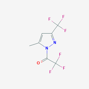 1-Trifluoroacetyl-5(3)-methyl-3(5)-(trifluoromethyl)pyrazole