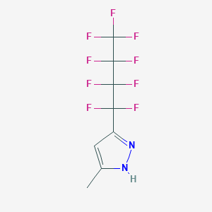 5(3)- Methyl-3(5)-(nonafluorobutyl)pyrazole