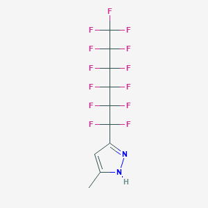 5(3)-Methyl-3(5)-(perfluorohexyl)pyrazole