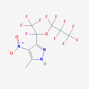 5(3)-Methyl-4-nitro-3(5)-[perfluoro(1-propoxyethyl)]pyrazole