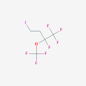 4-Iodo-1,1,1,2-tetrafluoro-2-(trifluoromethoxy)butane