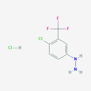 (4-Chloro-3-(trifluoromethyl)phenyl)hydrazine hydrochloride