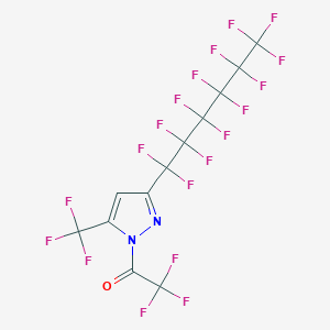 1-Trifluoroacetyl-3(5)-perfluorohexyl-5(3)-(trifluoromethyl)pyrazole