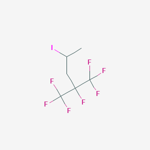 4-Iodo-1,1,1,2-tetrafluoro-2-(trifluoromethyl)pentane