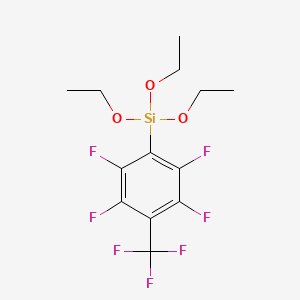 Triethoxy[2,3,5,6-tetrafluoro-4-(trifluoromethyl)phenyl]silane