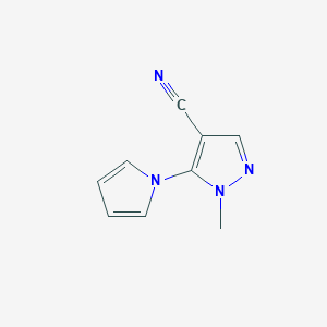 1-methyl-5-(1H-pyrrol-1-yl)-1H-pyrazole-4-carbonitrile | C9H8N4 | CID ...