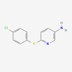 6-[(4-Chlorophenyl)sulfanyl]-3-pyridinylamine