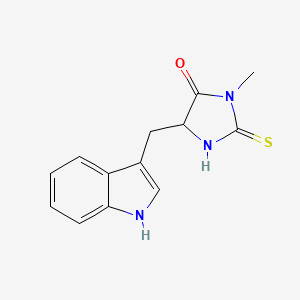 4-Imidazolidinone, 5-(1H-indol-3-ylmethyl)-3-methyl-2-thioxo-