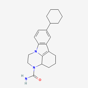 8-cyclohexyl-1,2,3a,4,5,6-hexahydro-3H-pyrazino[3,2,1-jk]carbazole-3 ...