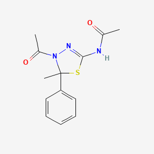 N-(4-Acetyl-4,5-dihydro-5-methyl-5-phenyl-1,3,4-thiadiazol-2-yl)acetamide