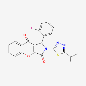 1-(2-fluorophenyl)-2-(5-isopropyl-1,3,4-thiadiazol-2-yl)-1,2-dihydrochromeno[2,3-c]pyrrole-3,9-dione