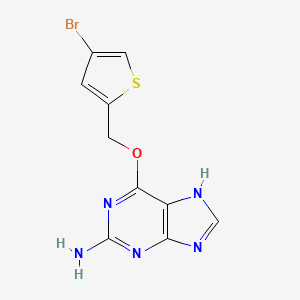 	6-[(4-Bromo-2-thienyl)methoxy]-9H-p-urin-2-amine