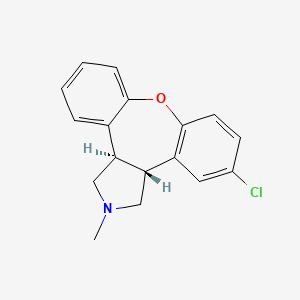 1H-Dibenz[2,3:6,7]oxepino[4,5-c]pyrrole, 5-chloro-2,3,3a,12b-tetrahydro-2-methyl-, (3aR,12bR)-rel-