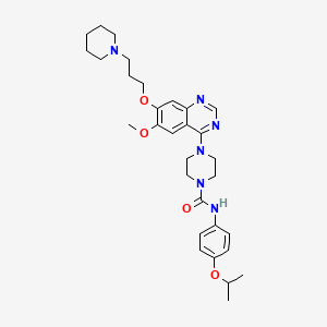 	N-(4-isopropoxyphenyl)-4-(6-methoxy-7-(3-(piperidin-1-yl)propoxy)quinazolin-4-yl)piperazine-1-carboxamide