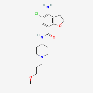 7-Benzofurancarboxamide, 4-amino-5-chloro-2,3-dihydro-N-[1-(3-methoxypropyl)-4-piperidinyl]-