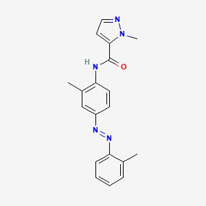 	1-Methyl-N-[2-methyl-4-[2-(2-methylphenyl)diazenyl]phenyl-1H-pyrazole-5-carboxamide