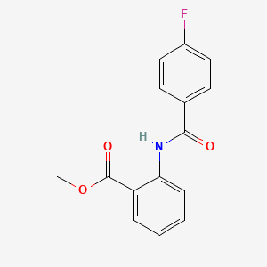 2-[(4-fluorobenzoyl)amino]-benzoic acid, methyl ester