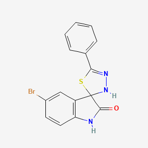 5-bromo-5'-phenylspiro[1H-indole-3,2'-3H-1,3,4-thiadiazole]-2-one