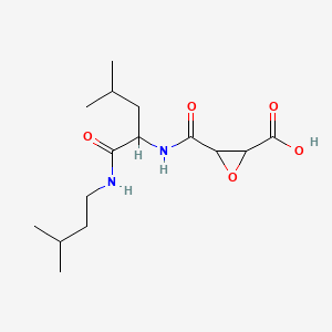 (2S,3S)-3[[(1S)-3-methyl-1-[[(3-methylbutyl)amino]carbonyl]butyl]amino]carbonyl]-oxiranecarboxylic acid