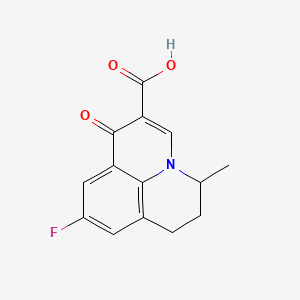 1H,5H-Benzo[ij]quinolizine-2-carboxylic acid, 9-fluoro-6,7-dihydro-5-methyl-1-oxo-