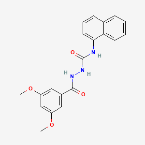 3,5-Dimethoxybenzoic acid 2-[(1-naphthalenylamino)carbonyl]hydrazide