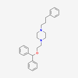 Piperazine, 1-[2-(diphenylmethoxy)ethyl]-4-(3-phenylpropyl)-