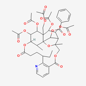 19 22 23 Tetraacetyloxy 21 Acetyloxymethyl 13 Ethyl 3 26 Dimethyl 6 16 Dioxo 2 5 17 Trioxa 11 Azapentacyclo 16 7 1 01 21 03 24 07 12 Hexacosa 7 12 8 10 Trien 25 Yl Benzoate C44h51no17 Pubchem