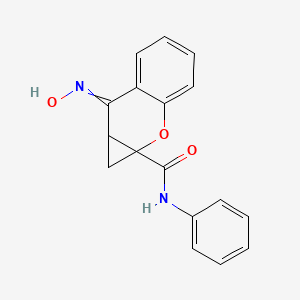 	N-Phenyl-7-(hydroxyimino)cyclopropa[b]chromen-1a-carboxamide