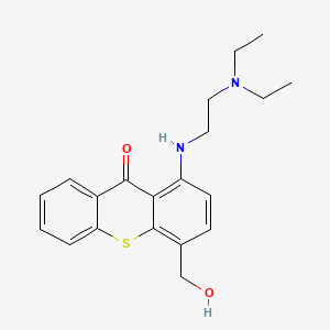 	1-([2-(Diethylamino)ethyl]amino)-4-(hydroxymethyl)-9H-thioxanthen-9-one