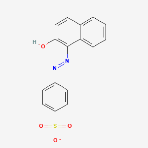 4-[(2-Hydroxynaphthalen-1-yl)diazenyl]benzenesulfonate, C16H11N2O4S