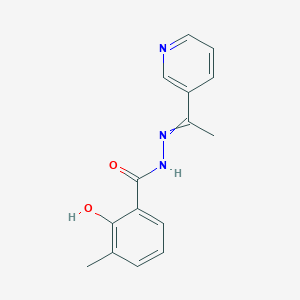 2-hydroxy-3-methyl-N-(1-pyridin-3-ylethylideneamino)benzamide ...