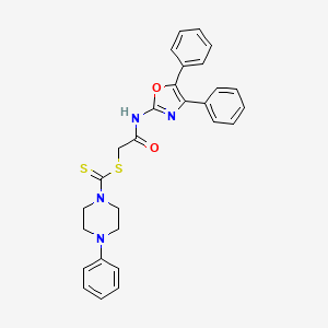 4-Phenyl-piperazine-1-carbodithioic acid (4,5-diphenyl-oxazol-2 ...