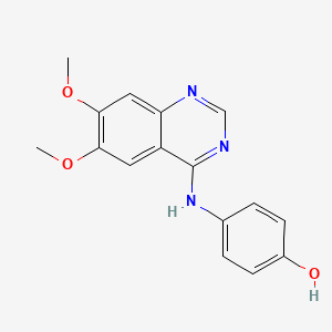 4-?[(6,?7-?dimethoxy-?4-?quinazolinyl)amino]-?phenol