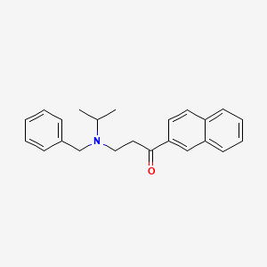 1-Propanone, 3-[(1-methylethyl)(phenylmethyl)amino]-1-(2-naphthalenyl)-