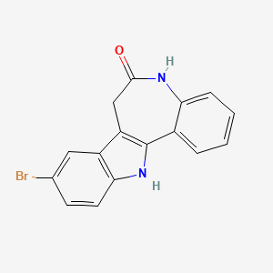 KENPAULLONE;8-BROMO-7,12-DIHYDRO-INDOLO[3,2-D][1]-BENZAZEPIN-6(5H)-ONE;KENPAULLONE;NSC-664704;9-Bromo-7,12-dihydro-indolo[3,2-d][1]benzazepin-6(5H)-one,