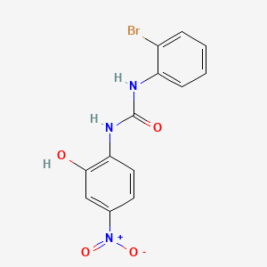 	N-(2-bromophenyl)-N'-(2-hydroxy-4-nitrophenyl)-urea