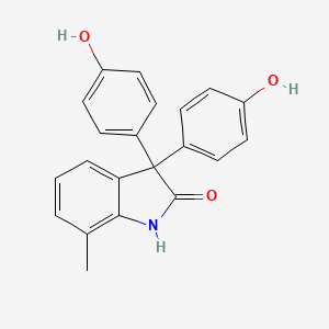 2H-Indol-2-one, 1,3-dihydro-3,3-bis(4-hydroxyphenyl)-7-methyl-