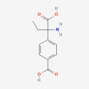 Benzeneacetic acid, α-amino-4-carboxy-α-ethyl-