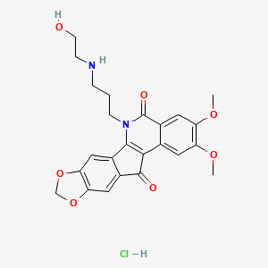 6-(3-((2-hydroxyethyl)amino)propyl)-2,3-dimethoxy-5H-[1,3]dioxolo[4',5':5,6]indeno[1,2-c]isoquinoline-5,12(6H)-dione